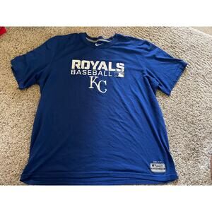 Nike DriFit mens large KC Royals baseball shirt